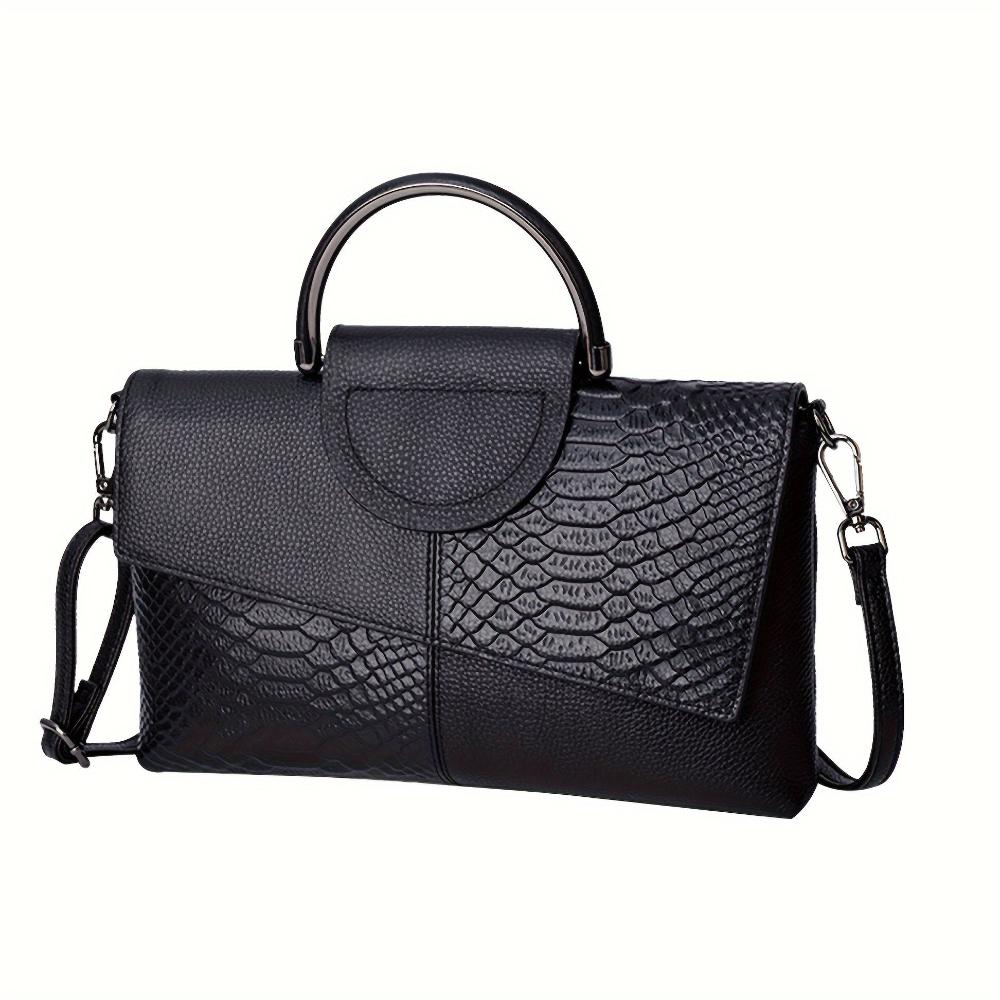 Cassandra | Luxurious Crocodile-Pattern Handbag