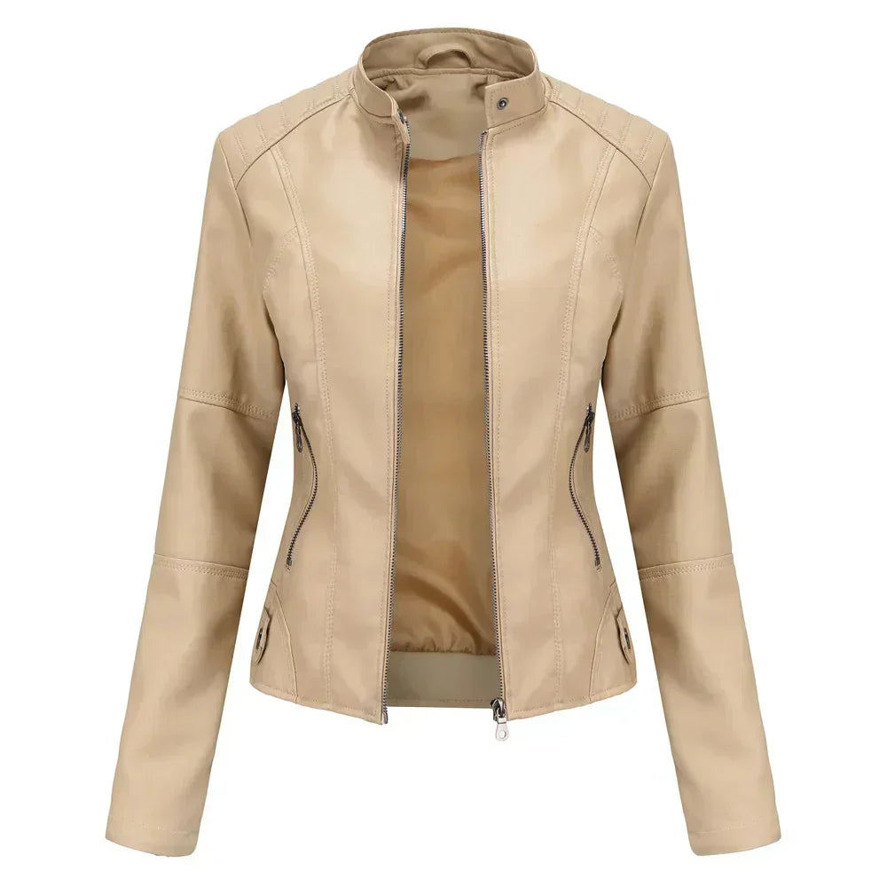 MP | Sleek Minimalist Leather Jacket