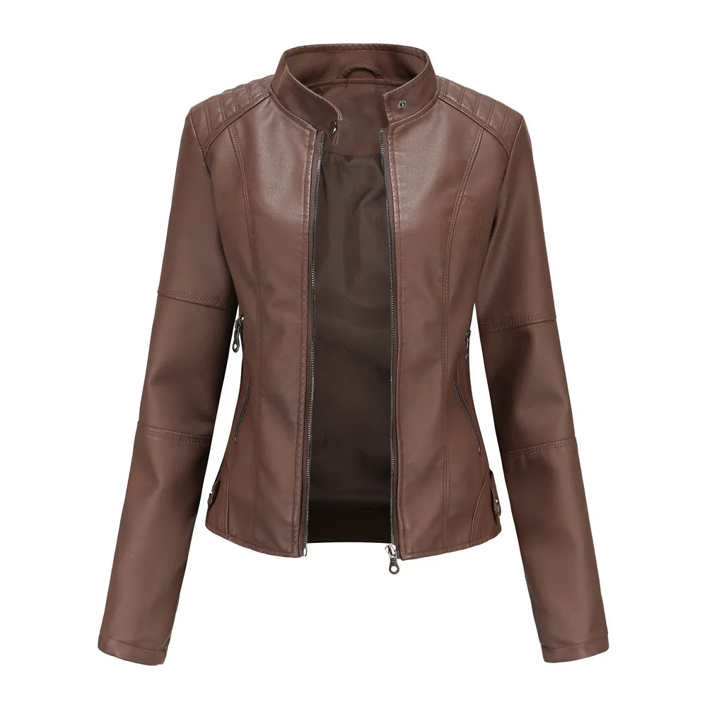 MP | Sleek Minimalist Leather Jacket