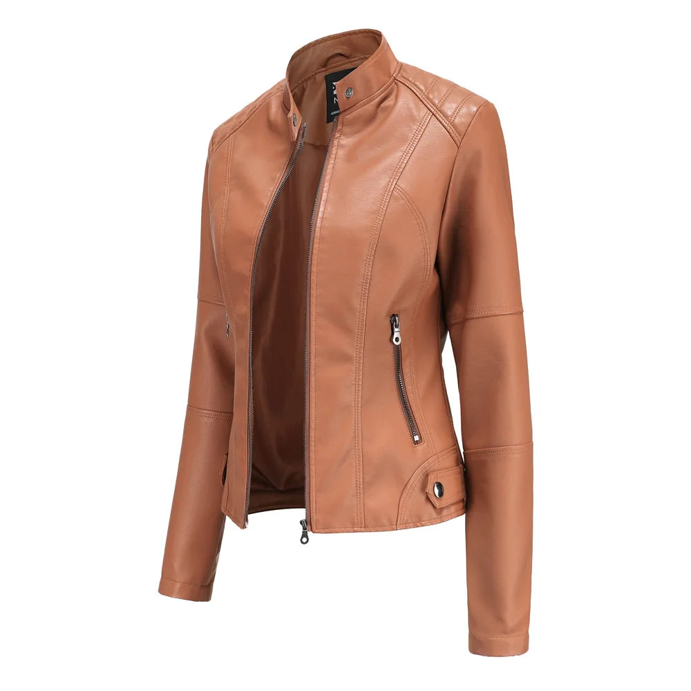 MP | Sleek Minimalist Leather Jacket