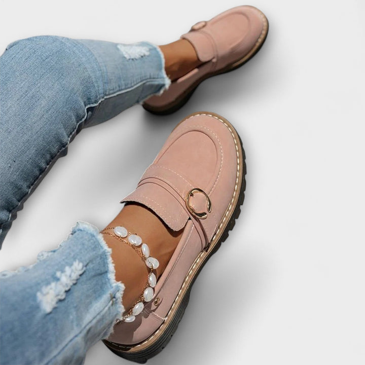 Lora – Elegant Casual Loafers with Rounded Toe for a Sophisticated Look