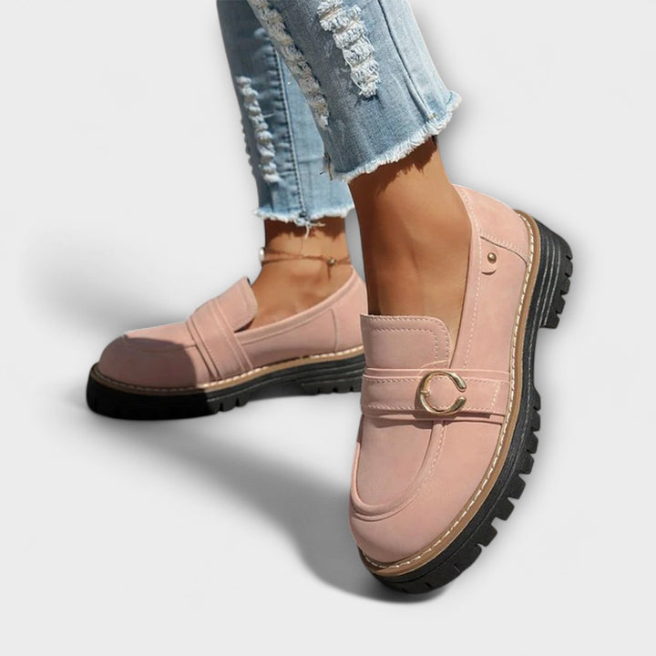 Lora – Elegant Casual Loafers with Rounded Toe for a Sophisticated Look