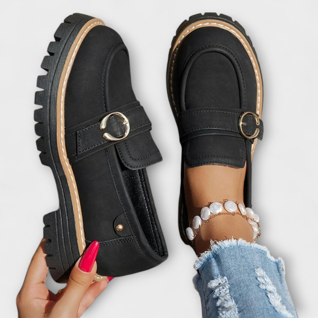 Lora – Elegant Casual Loafers with Rounded Toe for a Sophisticated Look