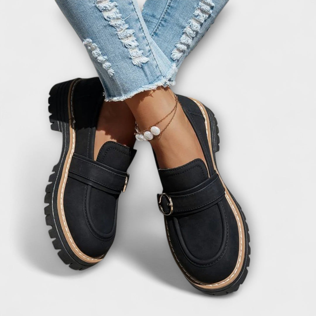 Lora – Elegant Casual Loafers with Rounded Toe for a Sophisticated Look