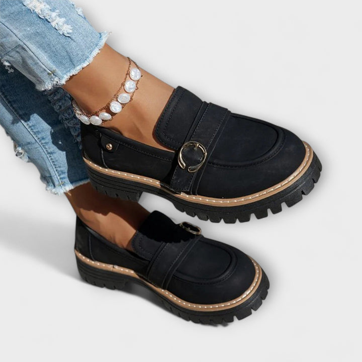Lora – Elegant Casual Loafers with Rounded Toe for a Sophisticated Look