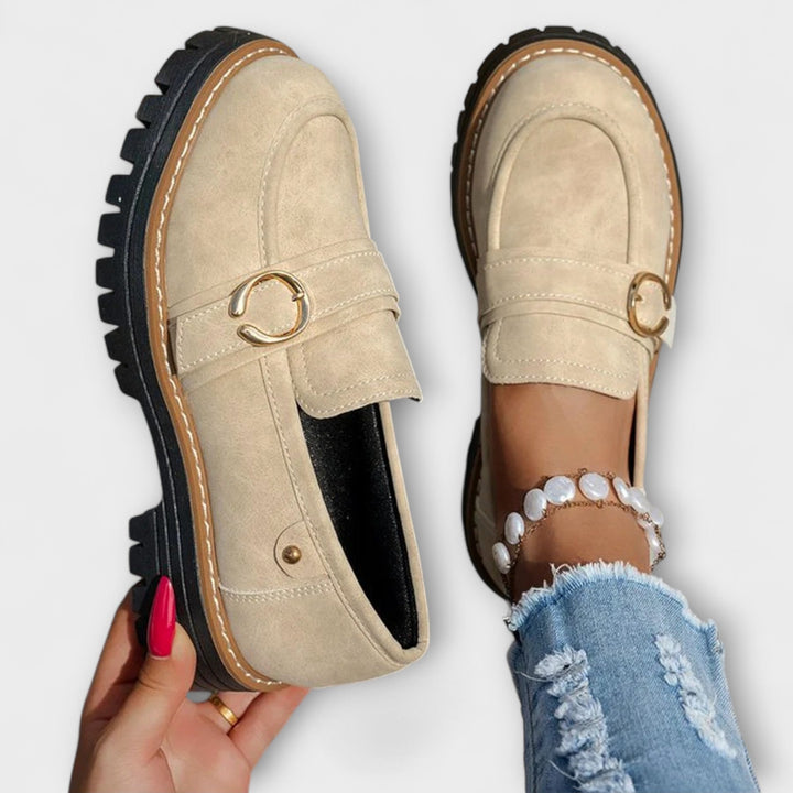 Lora – Elegant Casual Loafers with Rounded Toe for a Sophisticated Look